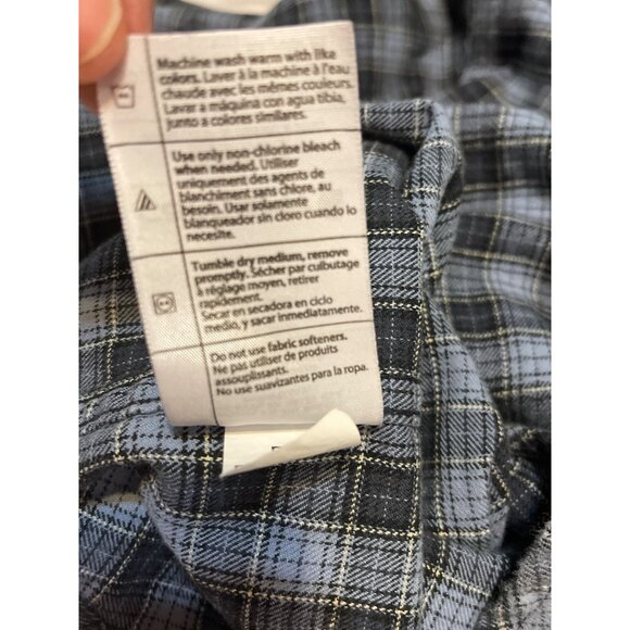 Carhartt Mens Plaid Button-Up Shirt Medium Blue/Gray 100% Cotton Regular‎ Fit - Picture 11 of 12